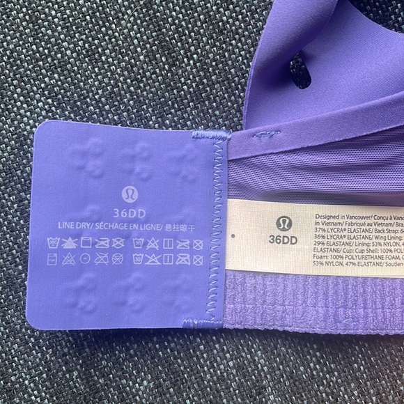 lululemon Lavender 36DD & 36C Women's Air Support Running Bra - Picture 8 of 12
